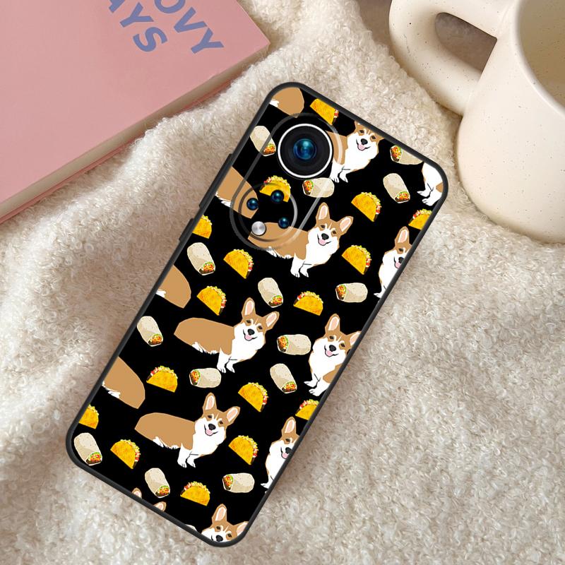 Cartoon Corgi Case For Honor 200 Lite Magic 7 5 6 Pro Honor X9c X9b X9a X8b X8a X8 X9 50 70 90 Lite Coque