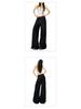 Spring 2026 Women's American Fashion Wide-Leg Jeans - Mid-Waist, Drapey, Slimming, Comfortable, Trendy, Floor-Length.