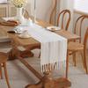 Nordic Jacquard Geometric Table Flag Fringed Fashion Tea Flag Dining Flag Long Polyester Cotton Tablecloth