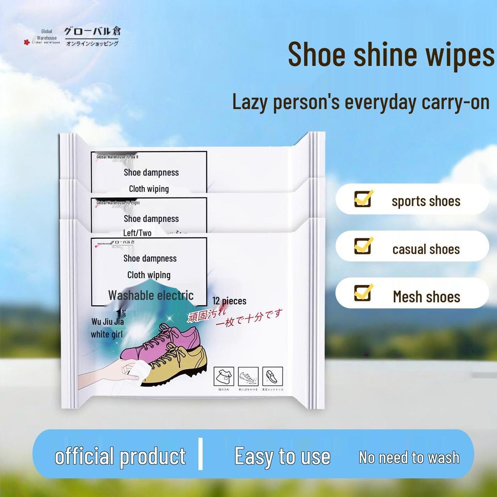 No-Rinse White Shoe Cleaning Wipes - Sneaker Stain Remover