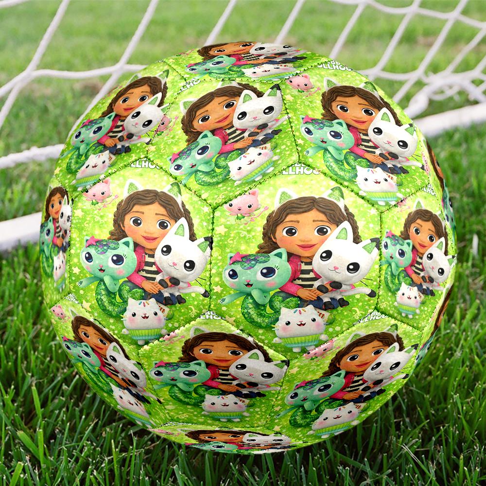 Gabby’s Dollhouse Theme Size 5 Soccer Ball, Suitable for Both Indoor and Outdoor Matches, a Gift Suitable for Everyone.