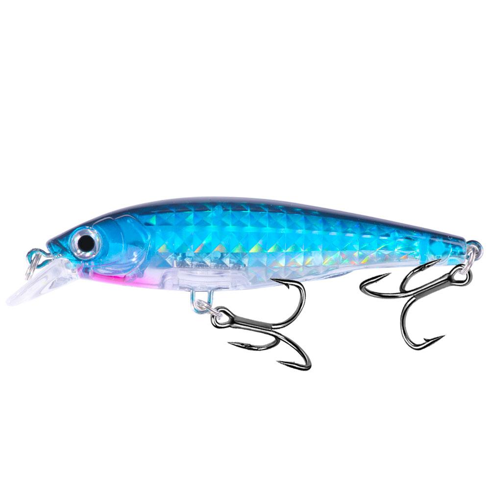 Pływający Jerkbait Minnow z Kryształową Sztuczną Przynętą Przynęty na Okonia Pstrąga Wobler do Akcesoriów Wędkarskich Top Water Minnow