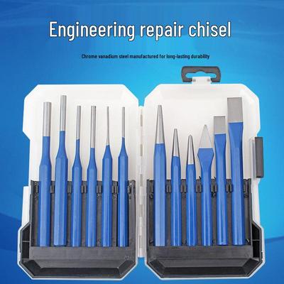 Jeu de ciseaux à maçonnerie plats et pointus en acier allié pour fer, ciment et ajustement.