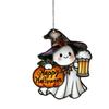 Ghost Hanging Decoration Acrylic Ghost Series Sun Catcher Cartoon Ghost Halloween Decoration for Windows Porch Walls