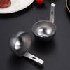 Egg Poacher Stainless Steel Egg Poacher Nonstick Egg Boiling Heating Mold with Hanger Hook Kitchen Steaming Gadgets Tools