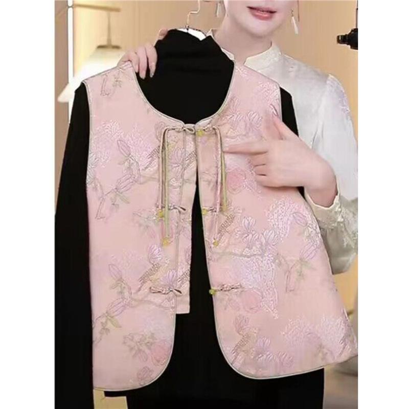 2025 New Jacquard Vest Women's Foreign Wear Fashion Vest Women's Vest