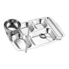LIJIA KITCHENWARE 304 Stainless Steel Divided Lunch Tray