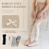 Slim-Fit Girls Bow Leggings Skin-Friendly Children Ankle Pants  Girls 1-6 Years Old
