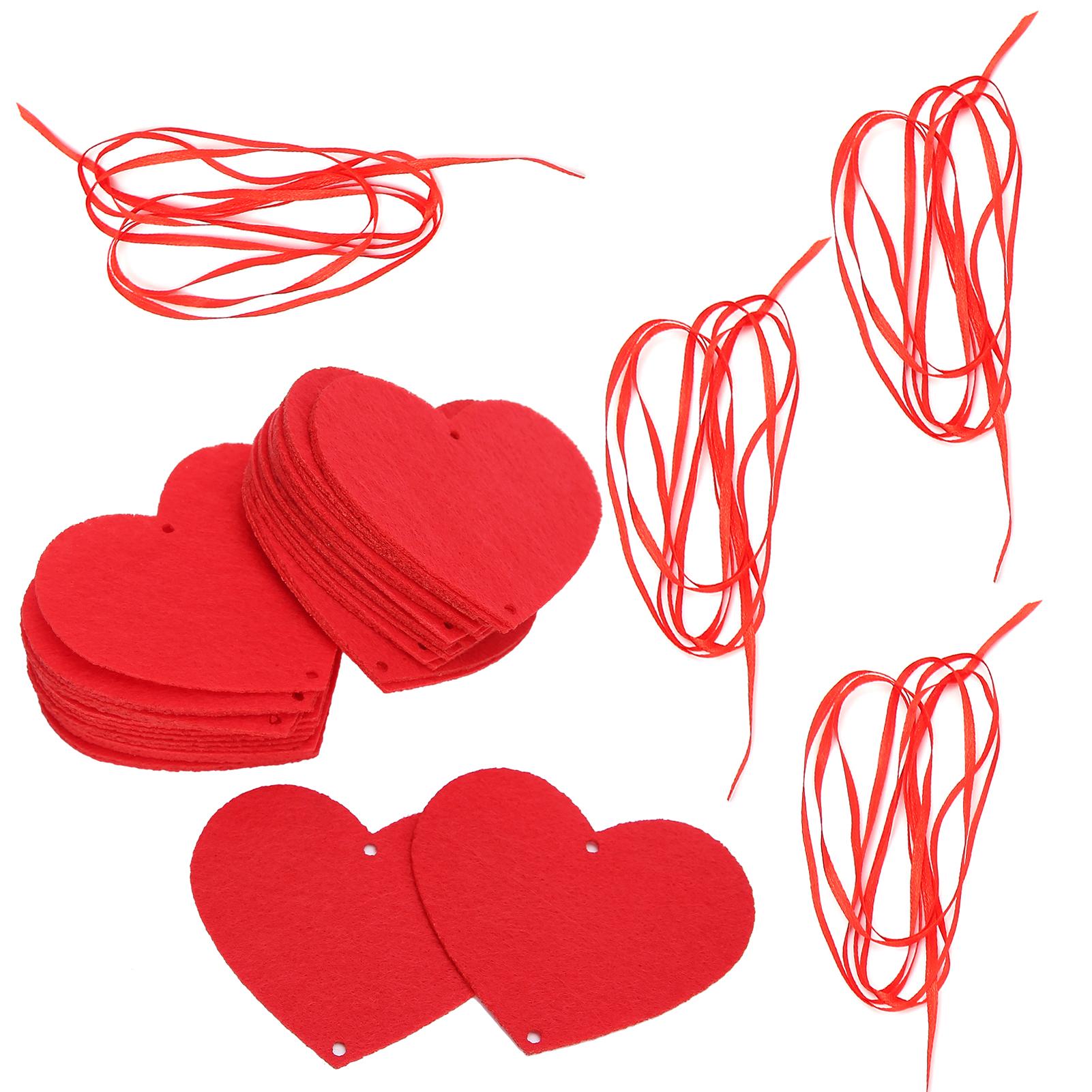 

4 Набори Гірлянда Підвісні Серця Прикраси День Святого Валентина Весільна Вечірка Ремесло Декорація