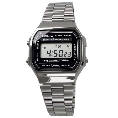 CASIO Casio Standard A168WGG-1A Watch Men's Women's Kids Children Boys Girls Cheap Casio Chipkashi Digital Date Black Overseas Model