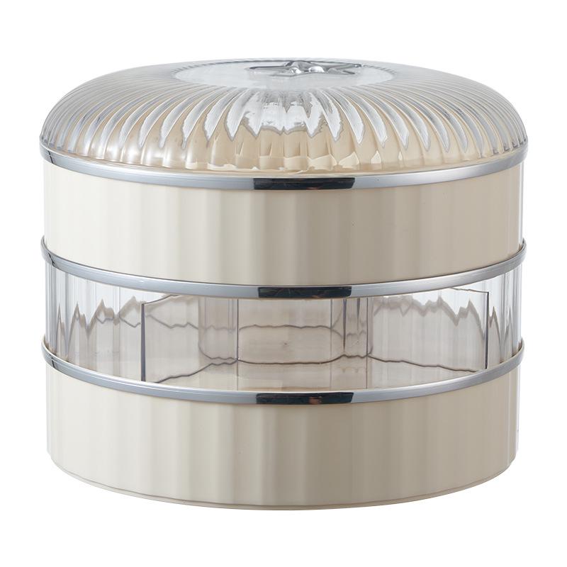 Elegant Multi-layer Fruit and Snack Box with Lid for Living Room