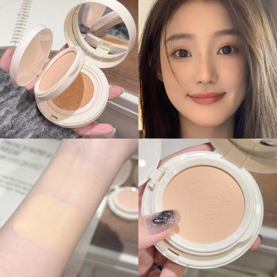 2 In 1 Double Layer Air Cushion Concealer Foundation Makeup Pressed Powder Full Coverage Moisturizing Makeup Base Cosmetic