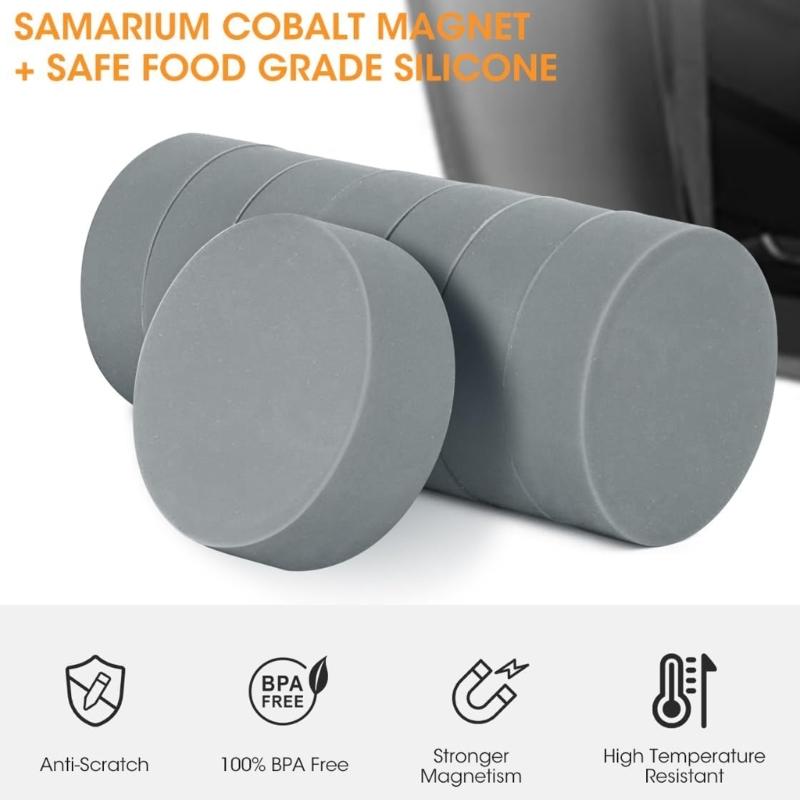 12 Pack Air Fryers Silicone Magnetic Buckle Suitable for Liner Security and Enhancing Corrosion Resistance In Kitchens