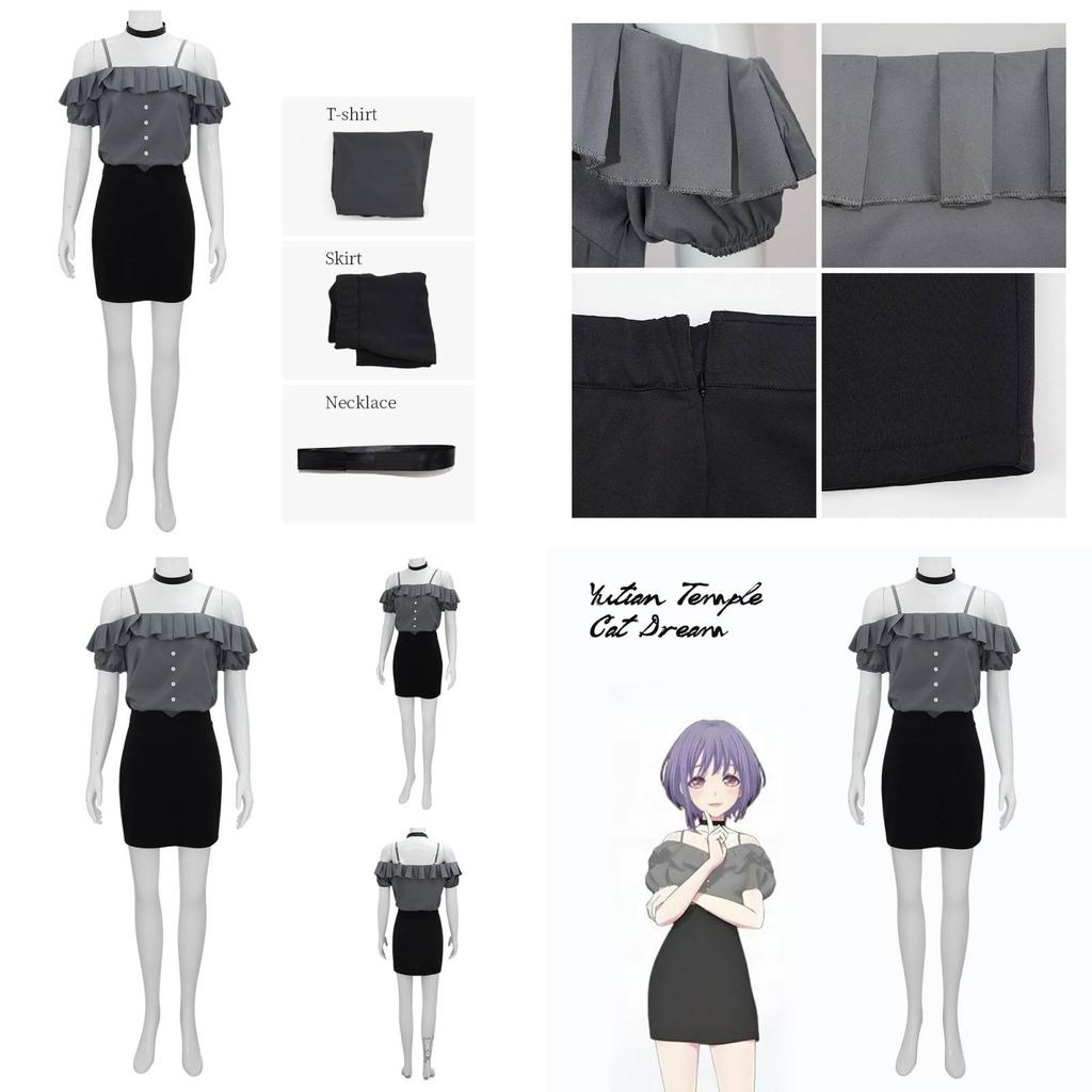 Bang Dream Ave Mujica Yukimura Mayu Cosplay Set For Anime Enthusiasts