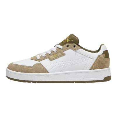 Bequeme Modische Low-Top Sneakers Unisex Sneakers Weiß Braun 395087-04