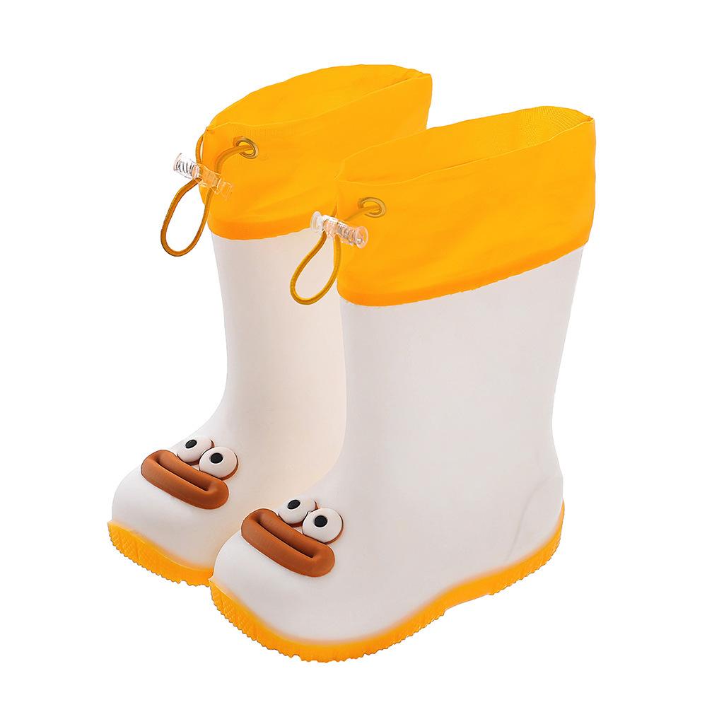 Rain Boots - Boys' Cartoon Rain Boots, Mid-calf Length, Girls' Water Shoes, Anti-slip Design