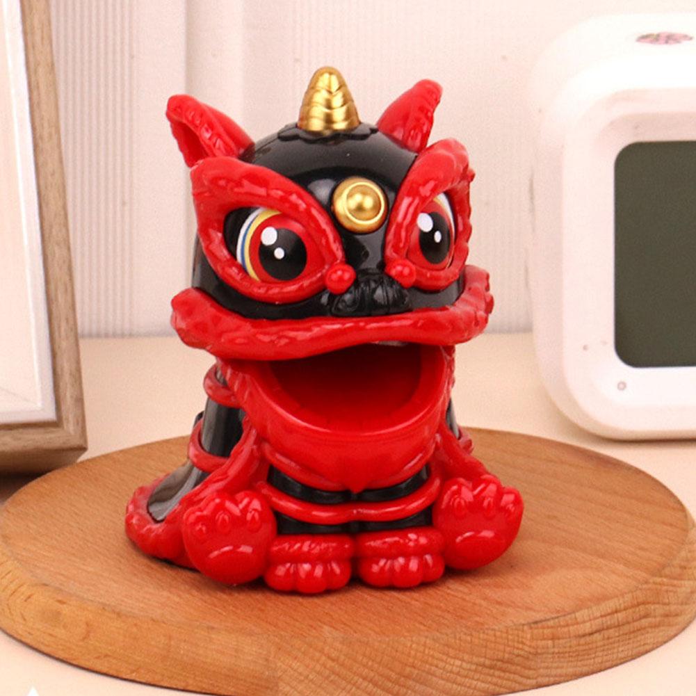 Exquisite Lucky Lion Dancing Art Toy New Year Home Decoration Lion Dance Statue Lion Tabletop Decoration for Gift