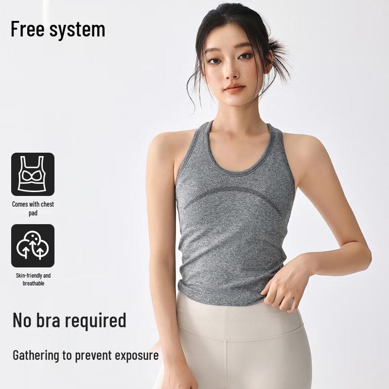 

Women s Racerback Sports Vest with Built-in Bra S