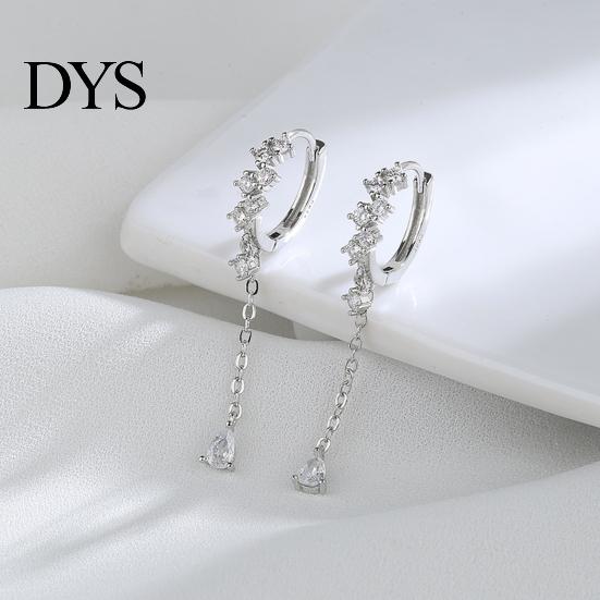 Banquet Earring 1Pc Women Water Drop-shaped Pendant Tassel Cubic Ladies Zirconia Dangle for Party Wedding Prom