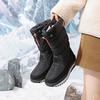 TUINANLE Winter Men's Large Size Plus Velvet Rubber Bottom Winter Shoes Men's Winter Snow Boots High Top
