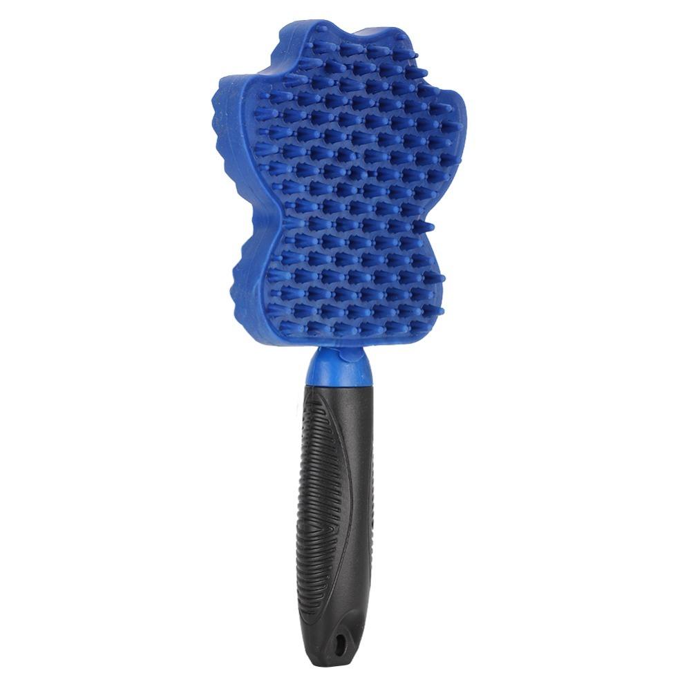 Elastic Teeth Silicone Bath Massager Soft Silicone Bristle Dog Grooming Comb Pet Skin Massage
