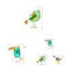 Glass Bird Garden Decor Painted Finish For Gift Giving And Home Decor