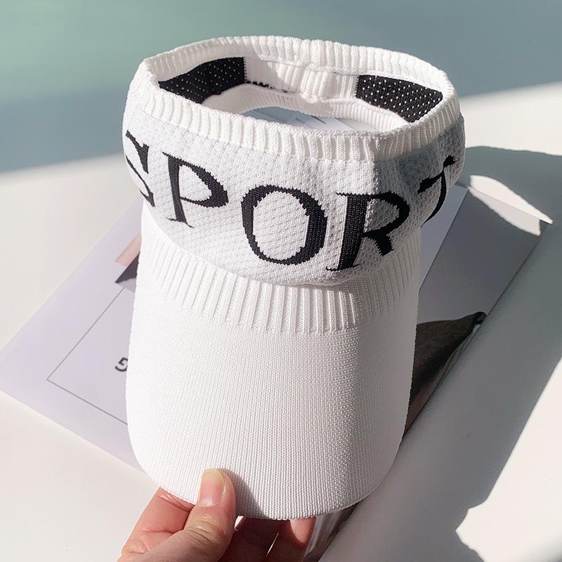 Empty top sun hat women's summer sun protection sun shade topless letter duck tongue sun hat