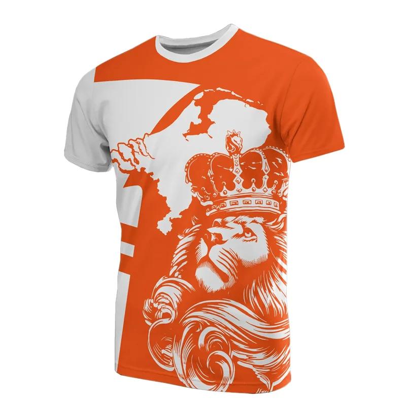 Niederländisches Teamtrikot 2026 Fußballtrikot Niederlande Flagge T-Shirt Herren 3D-Druck Niederländisches T-Shirt Trikot Fußball Deutschland Dropshipper