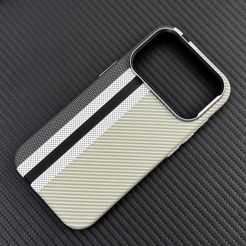Luxury Premium Carbon Fiber Pattern Phone Case For IPhone 17 Pro Max 16 Pro 15 14 for MagSafe Magnetic Charging Shockproof Cover