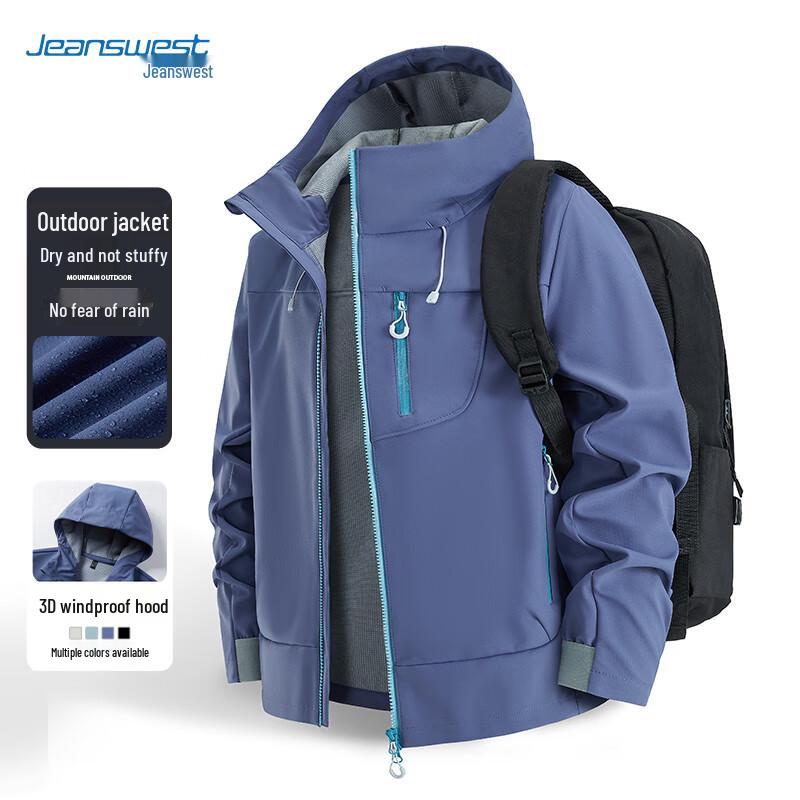 

JEANSWEST Men s Outdoor Softshell Windproof Jacket 3XL