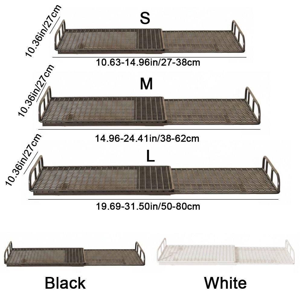 Adjustable Expandable Cabinet Sorting Board No-Drill Telescopic Closet Shelf  DIY