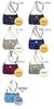 HARUBE Lightweight Nylon Crossbody Shoulder Bag, Artisan-Dyed, Elegant Design, Kyoto, Naniwaya, #E6-612 [Circle] (Gray x Red)