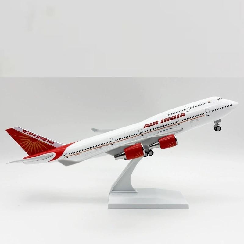 Miniature Plane India Airways 30cm Airplane B747 1:240 Scale Resin Aviation Model With Landing Gear Model Aircraft Decorative