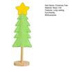 Yousheng Small Tabletop Christmas Tree Ornament with Wooden Base Mini Artificial Christmas Tree Holiday Home Decoration