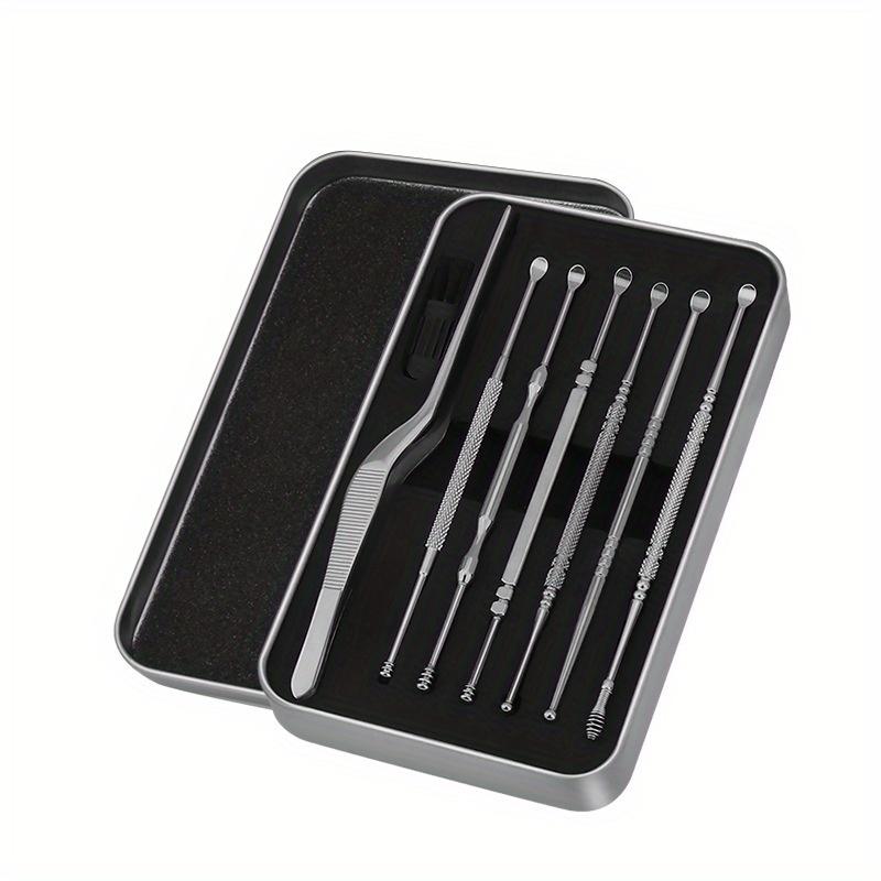 Stainless Steel Ear Pick Set 8PCS Ear Cleaner Kit Spiral Spring Earwax Remover Tweezers Ear Cleaning Tool
