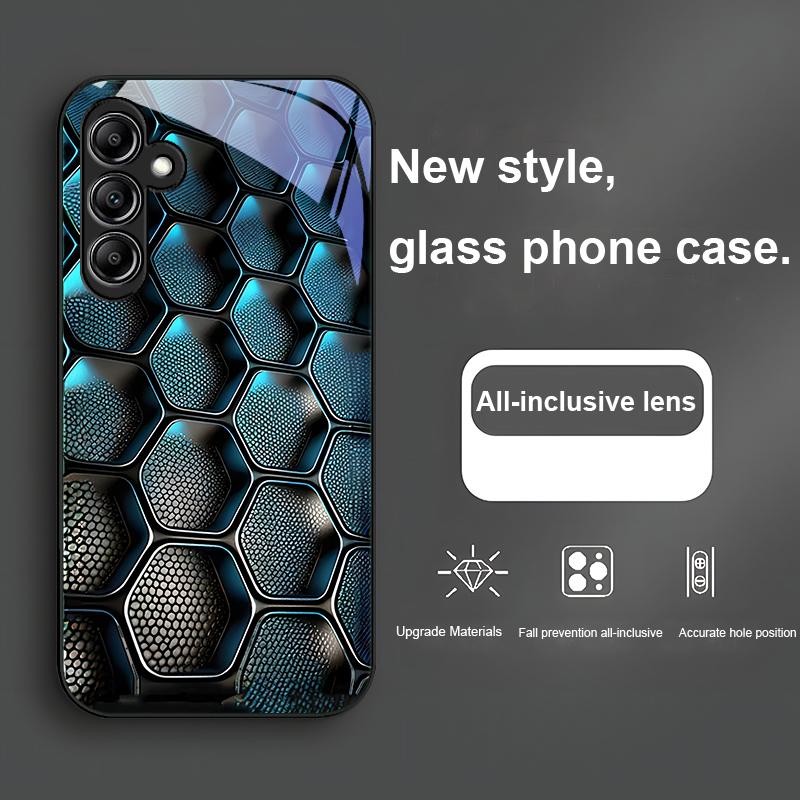 

Синий градиентная сетка для Samsung Galaxy A01 02 03 Core A04 A14 4G A13 54 34 31 20 25 23 22 5G S21 Ultra S20 Стеклянный чехол для телефона Samsung A10