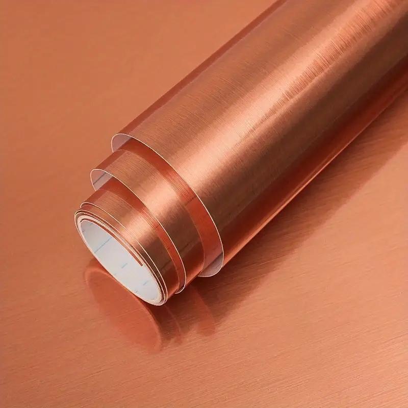Stainless Steel Brushed Contact Paper, Peel And Stick Wallpaper, Self-Adhesive Removable Wall Decals For Refrigerator, Furniture