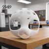 Unpainted Fursuit Mask Head Base Mask, DIY 3D Furry Animal White Face Therian for Halloween Cosplay Costume, Accessory Costume