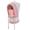 Integrated Warmth Knitted Beanie Hat Knitted Hooded Cap Cute Winter Hat with Scarf  Outdoor Sports