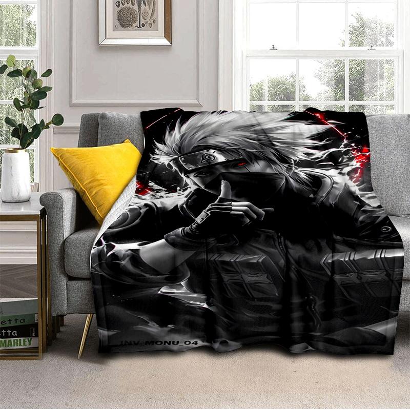 Dark Anime ninja Character Blanket Lightweight Ideal Bedding Blanket Perfect for Travel, Camping, Living Rooms, Offices, Sofas, Fan Christmas gift