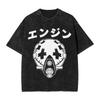 Gachiakuta Jabber Wonger Manga Grafické Tričko Vintage Vyprané Tmavé Anime Unisex Oversized Kulatý Výstřih Bavlněné Krátký Rukáv Trička