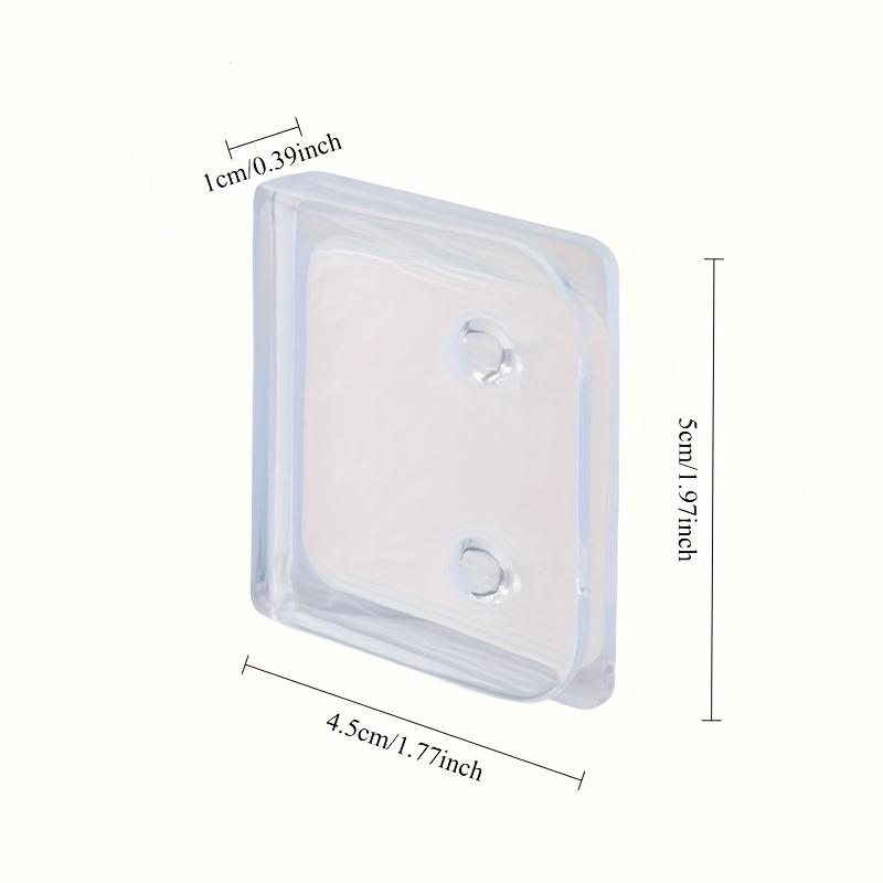 

2pcs No Drill Bathroom Shower Curtain Clips, Windproof Anti Splash Shower Curtain Holder, Bath Fixer Clamps Set Type 1