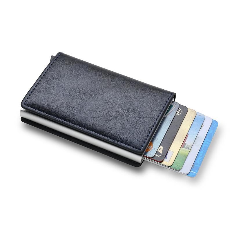 Anti Thief Rfid Credit Card Holder Smart Minimalist Wallet Men Women Slim Bank Cardholder Case Money Bag Cash Creditcard Purse