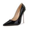 Donna Sexy Moda Moda Scarpe Singole A Punta Tacco Sottile in Metallo Scarpe da Donna WZ