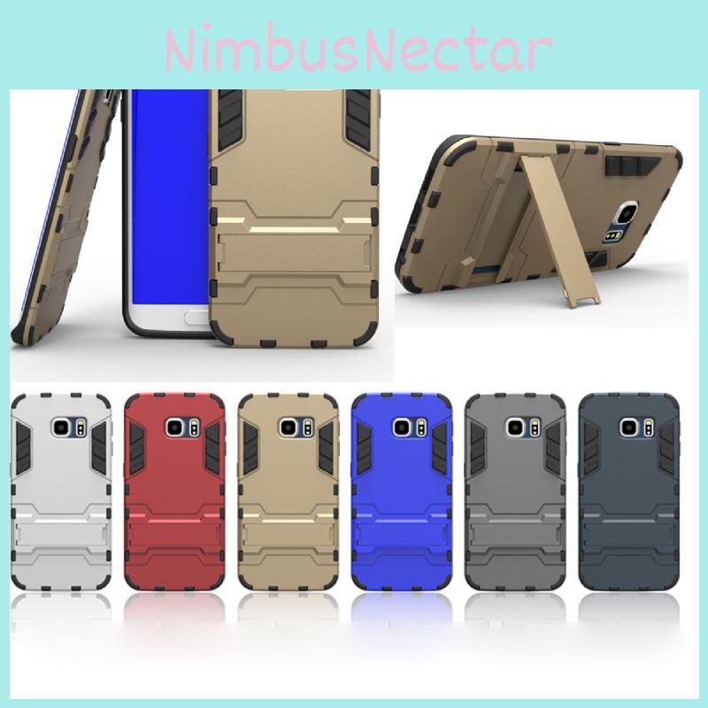 Man Smartphone Case With Stand Tpu Pc Durable Drop Resistant For Samsung S8 S9 Plus S7