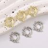 5pcs Alloy Flower Wreath Charms Pendants for Necklace Earrings Bracelet DIY Handmade Jewelry Making Accessories