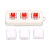 3 Key Keypad Bluetooth USB Programmable RGB Backlit 3 Key Macro Mechanical Keyboard for DIY Gaming Working White
