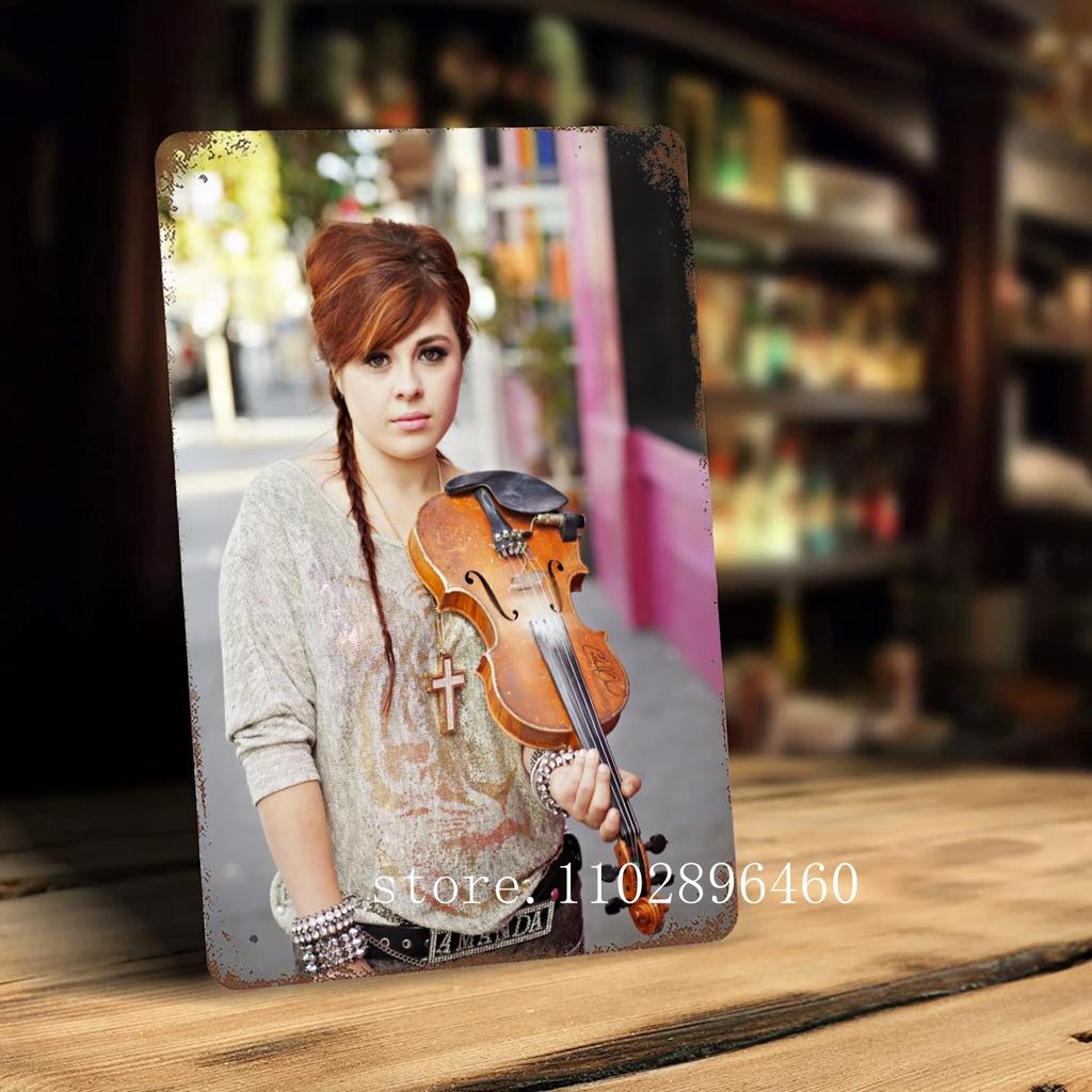 lindsey stirling Metal Plaques & Signs wall decor Vintage Tin Signs Captain Metal Poster Decor for Bar Pub Club Wall Decoration