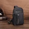European and American Retro Crazy Horse Leather Men's Bag Retro Top Layer Cowhide Chest Bag Men's Genuine Leather Shoulder Crossbody Bag