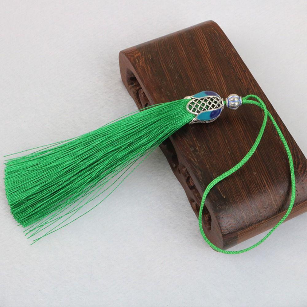 

Phone Chain Mobile Phone Lanyard Mobile Phone Straps Silk Cloisonne Keychain Phone Pendant зелёный